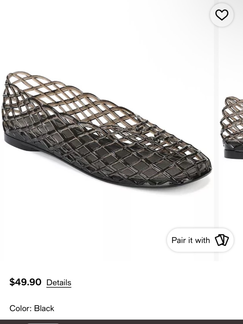 Black Women's Woven Jelly Flats